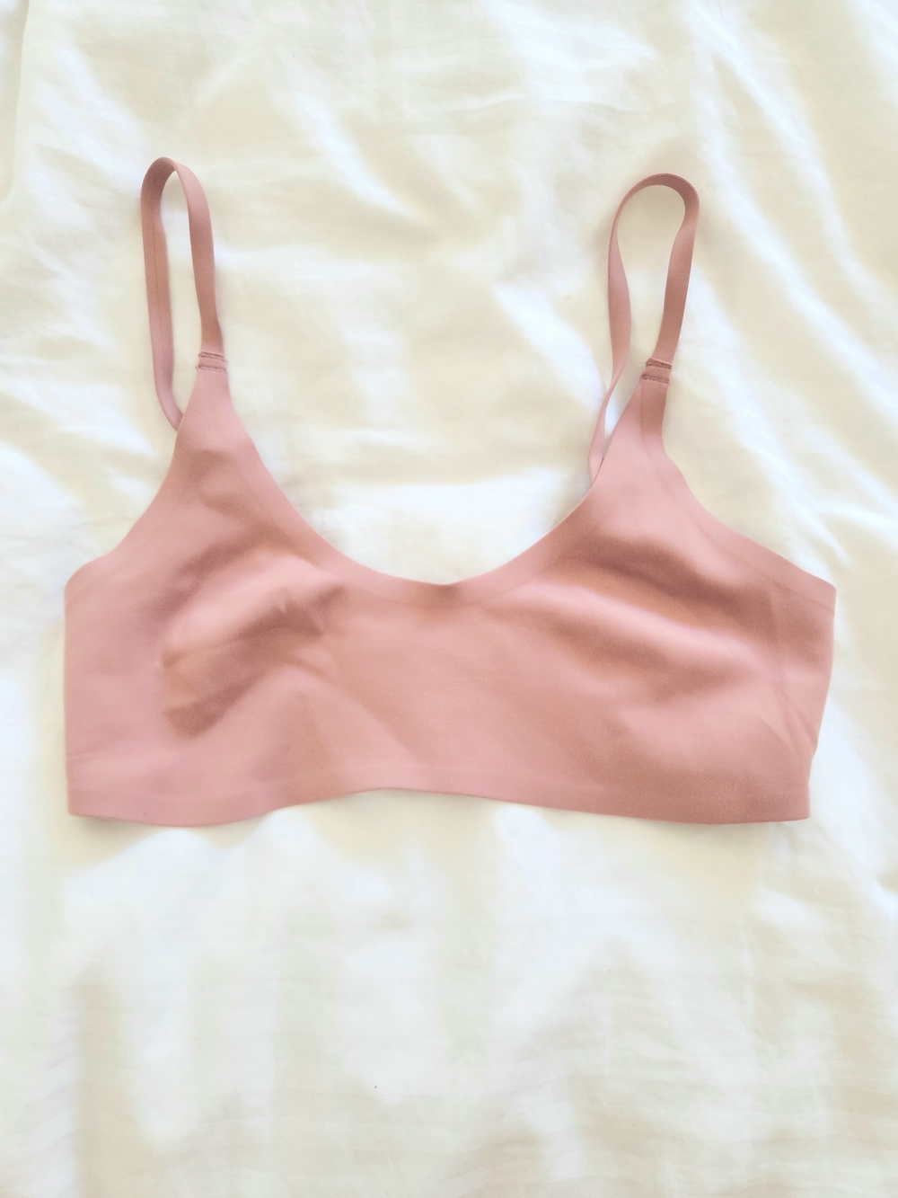 Free People Soft Dusty Rose Seamless Bralette
